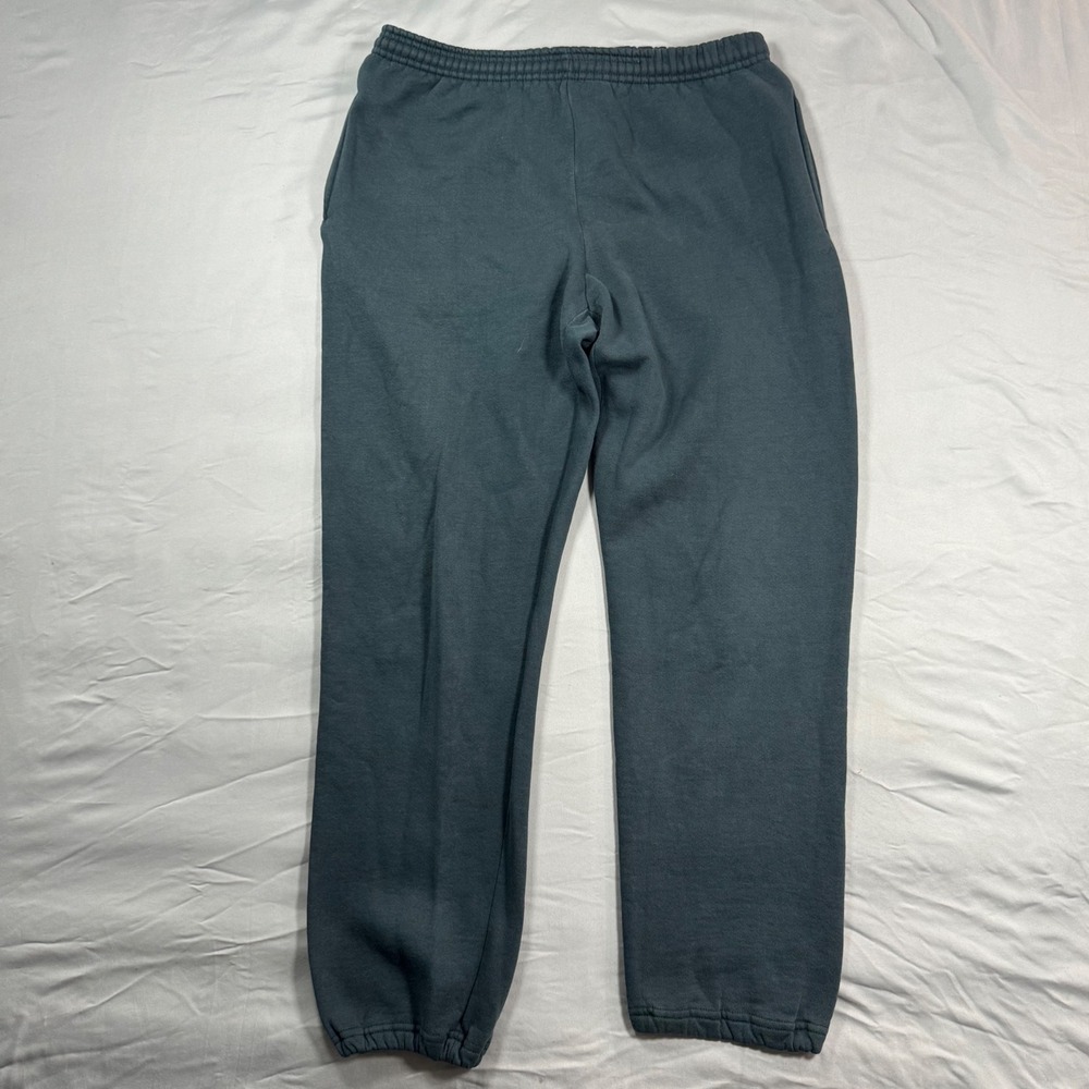 Vintage Russell Athletic Sweatpants Mens M Teal USA Made Elastic Cozy Grunge